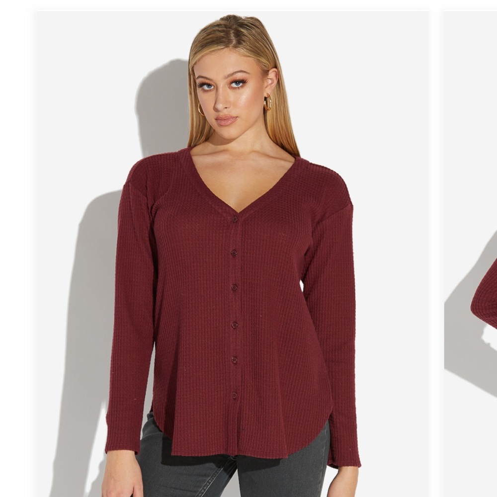 Button down sweater